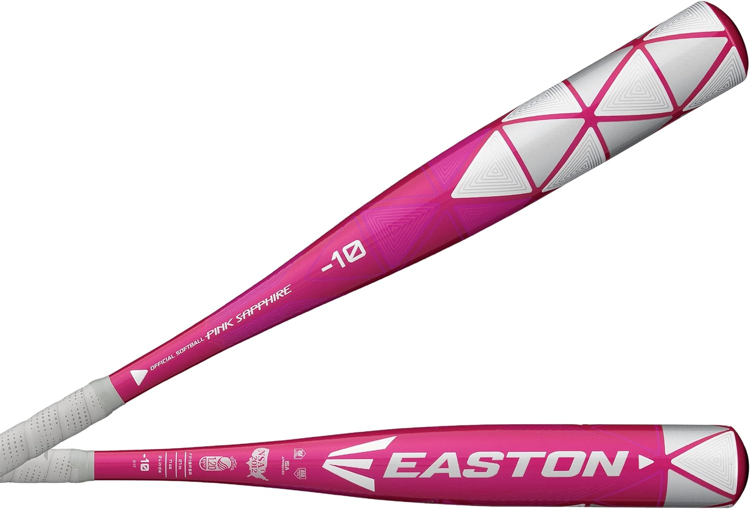 Easton | Pink Sapphire Fastpitch Softball Bat | Approved for All Fields | -10 Drop | 1 Pc. Aluminum